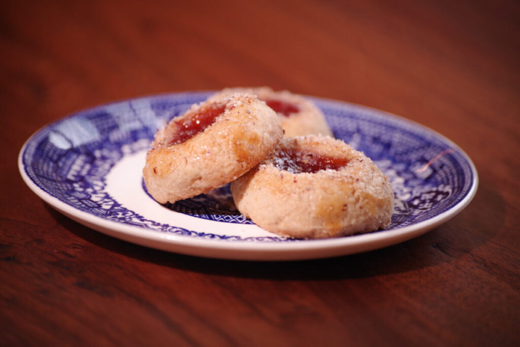 Raspberry Thumbnail Cookies